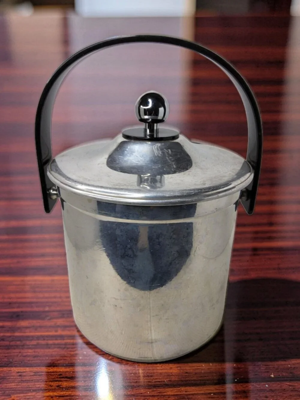 Vintage Heavy Aluminum Large Insulated Ice Bucket